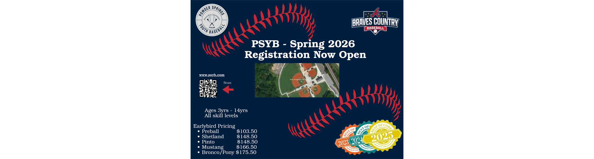 Spring 2026 Regristration is Now Open