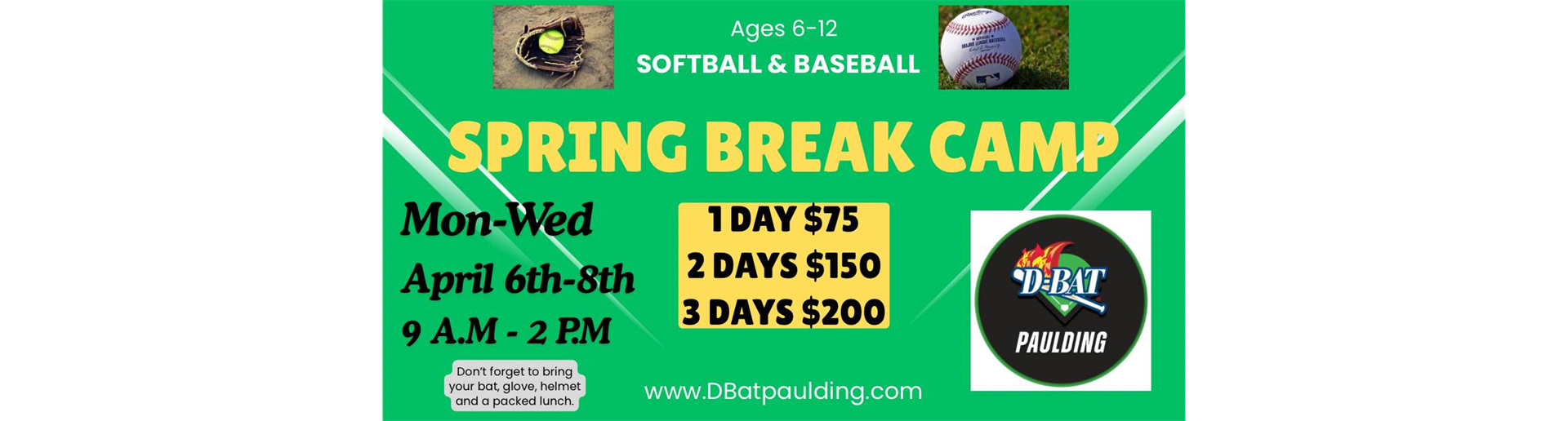 D-BAT Paulding Spring Break Camp 