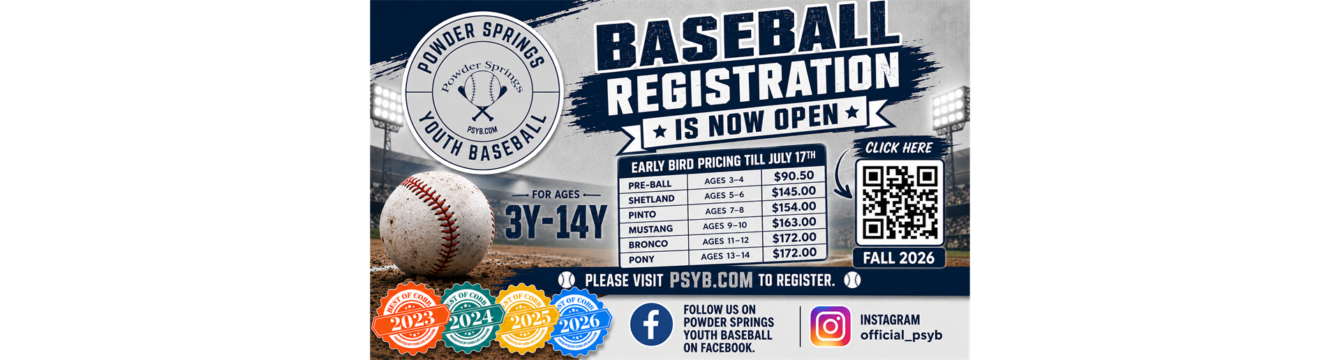Fall Registration 2026
